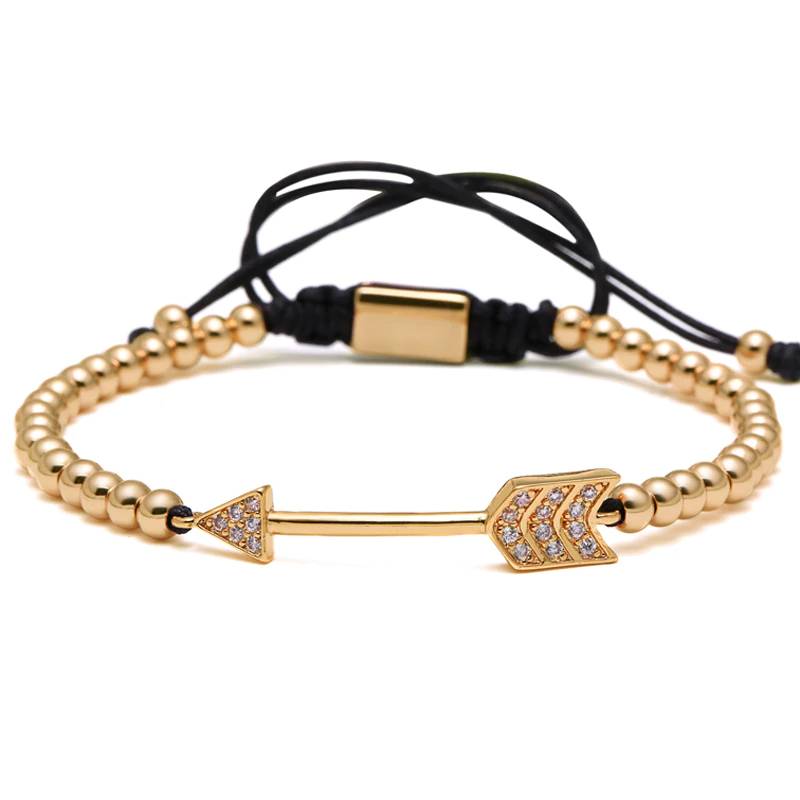 Micro Pave CZ Zircon Braided Bracelets Bracelets & Bangles Men's Bracelets
