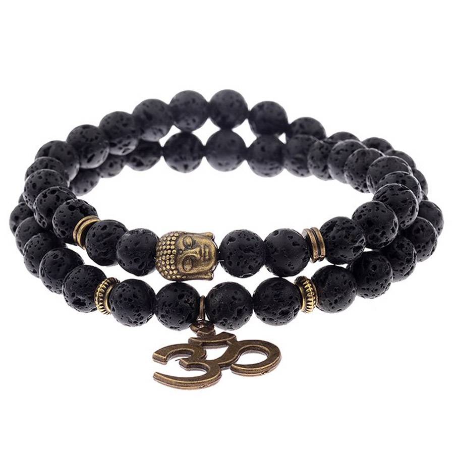 Lava Rock Stone Bead Bracelets for Men Women Men's Bracelets