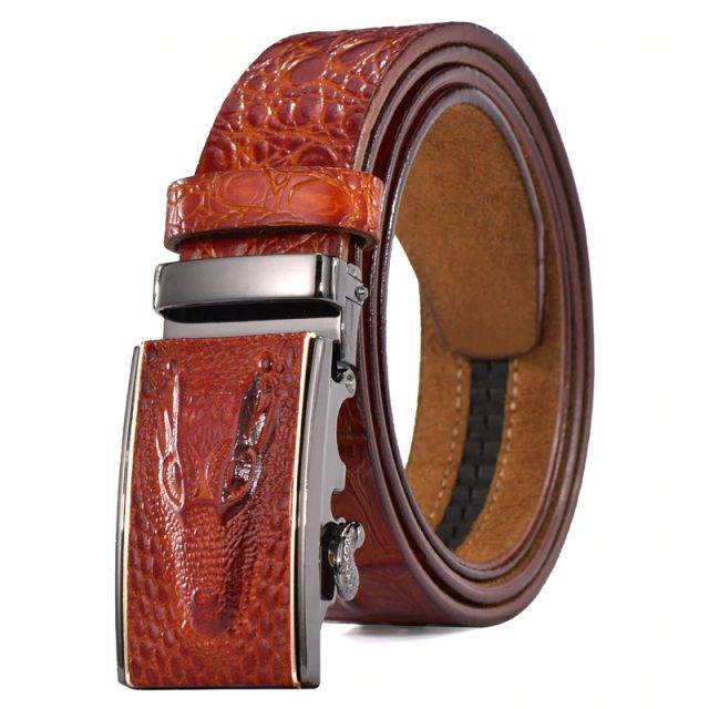 Designer Crocodile Men Belts Genuine Leather | Jewelry Addicts
