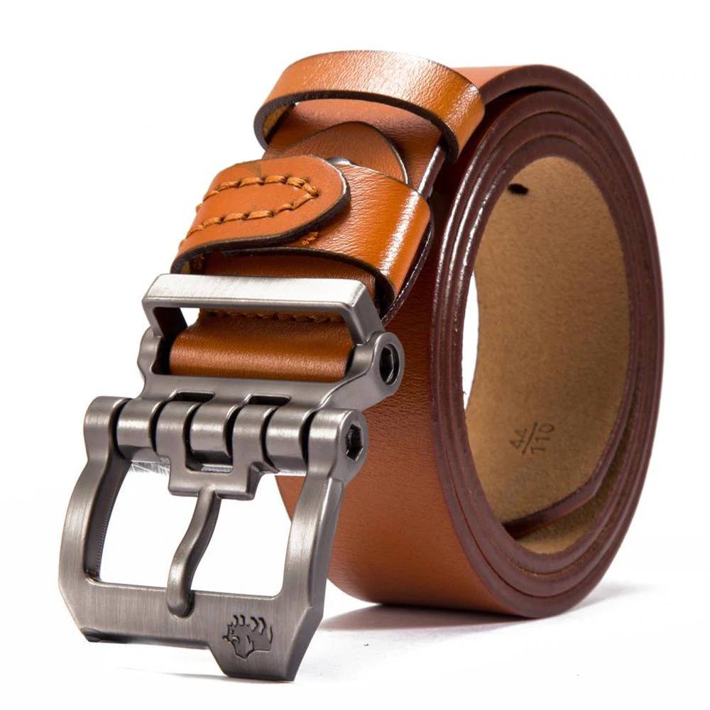 Leather Pin Buckle Vintage Casual Men Belt Mens Belts