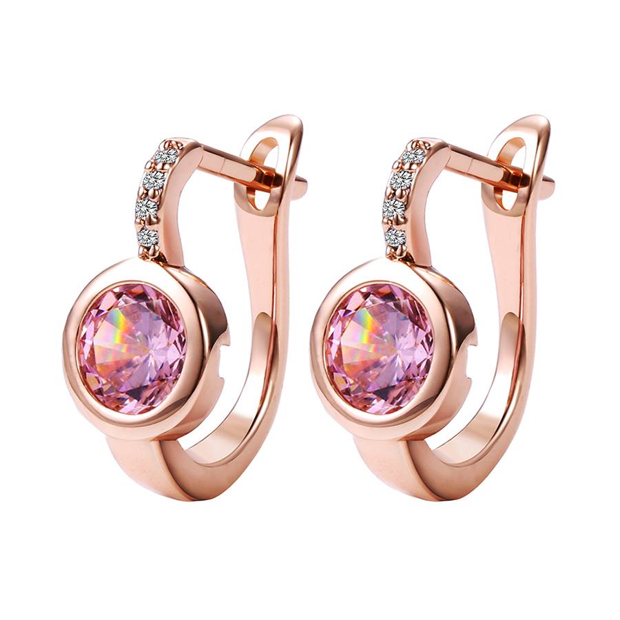 Cubic Zirconia Earrings Hoops Women's Earrings