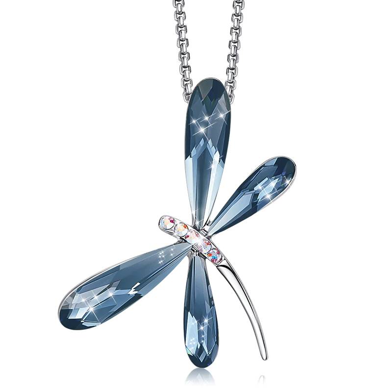 Dragonfly Pendant With Swarovski Crystals Necklaces & Pendants