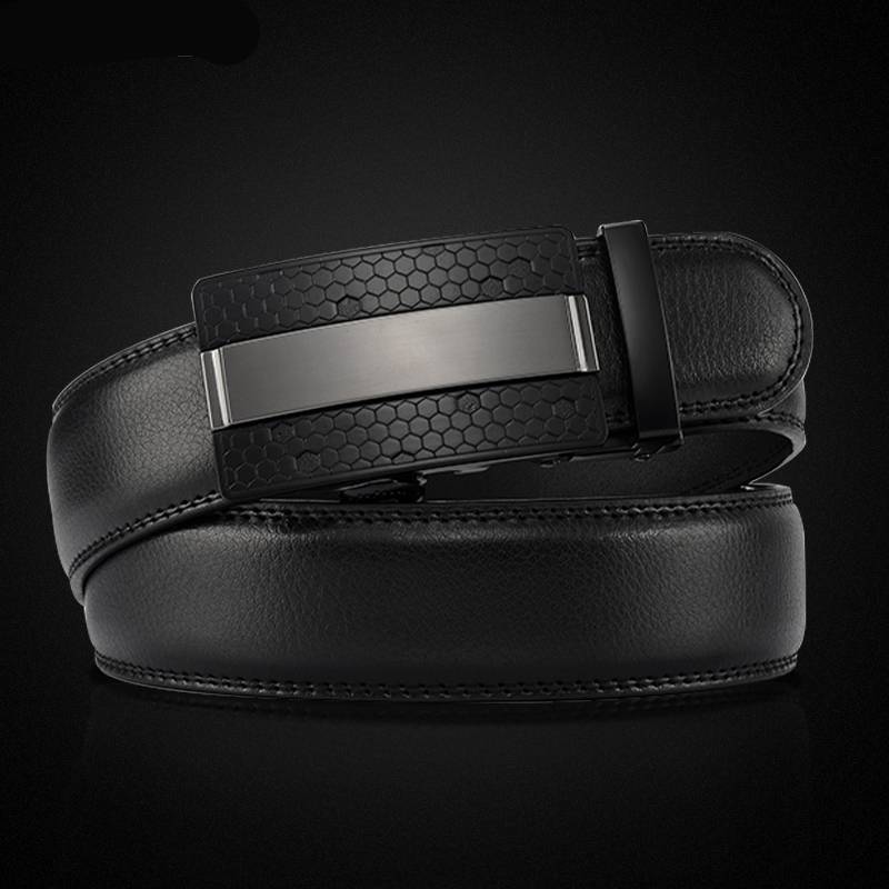 Leather Ratchet Belt With Automatic Buckle | Jewelry Addicts