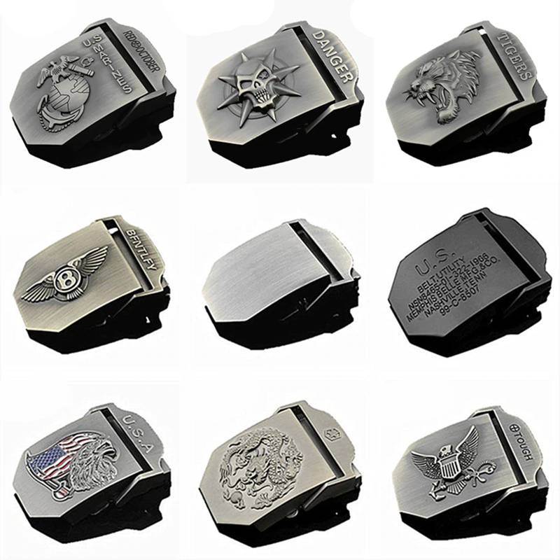 Tactical Durable Adjustable Belt Buckles Mens Belts