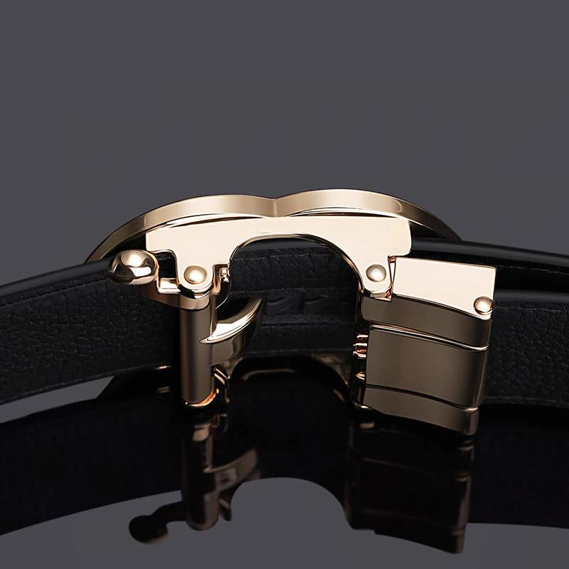 Double G Automatic Leather Buckle Belts | Jewelry Addicts