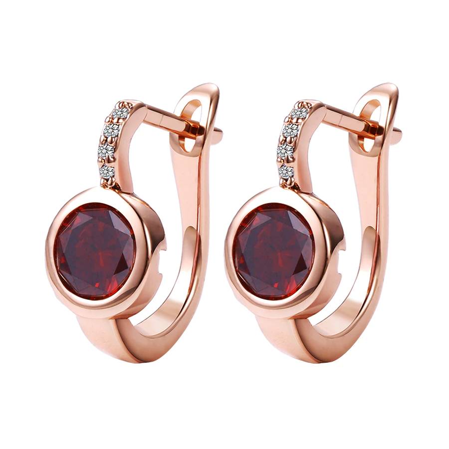 Cubic Zirconia Earrings Hoops Women's Earrings