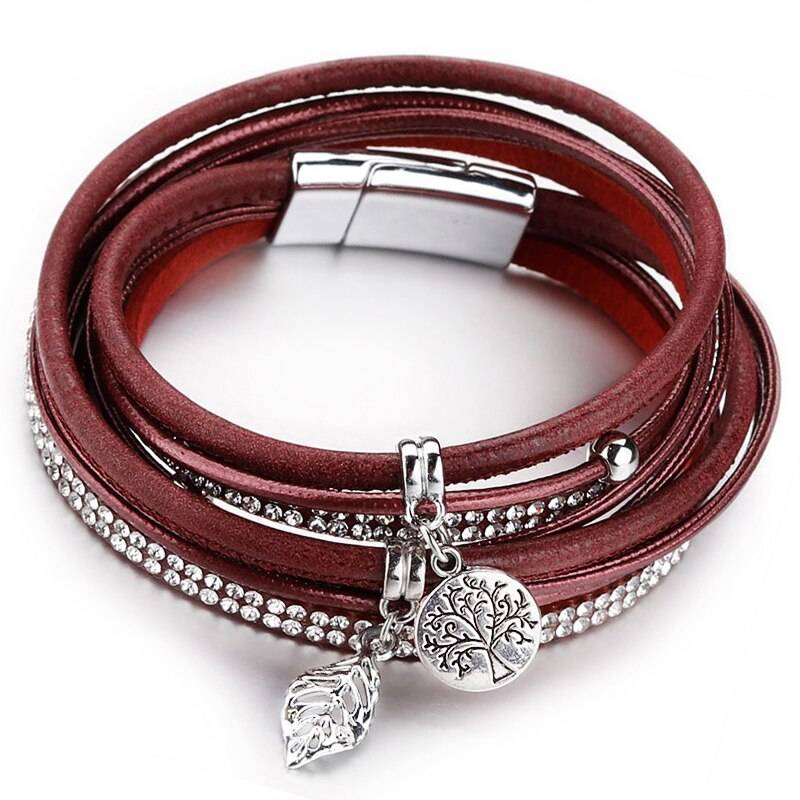 Tree of Life Leather Wrap Bracelets Bracelets & Bangles