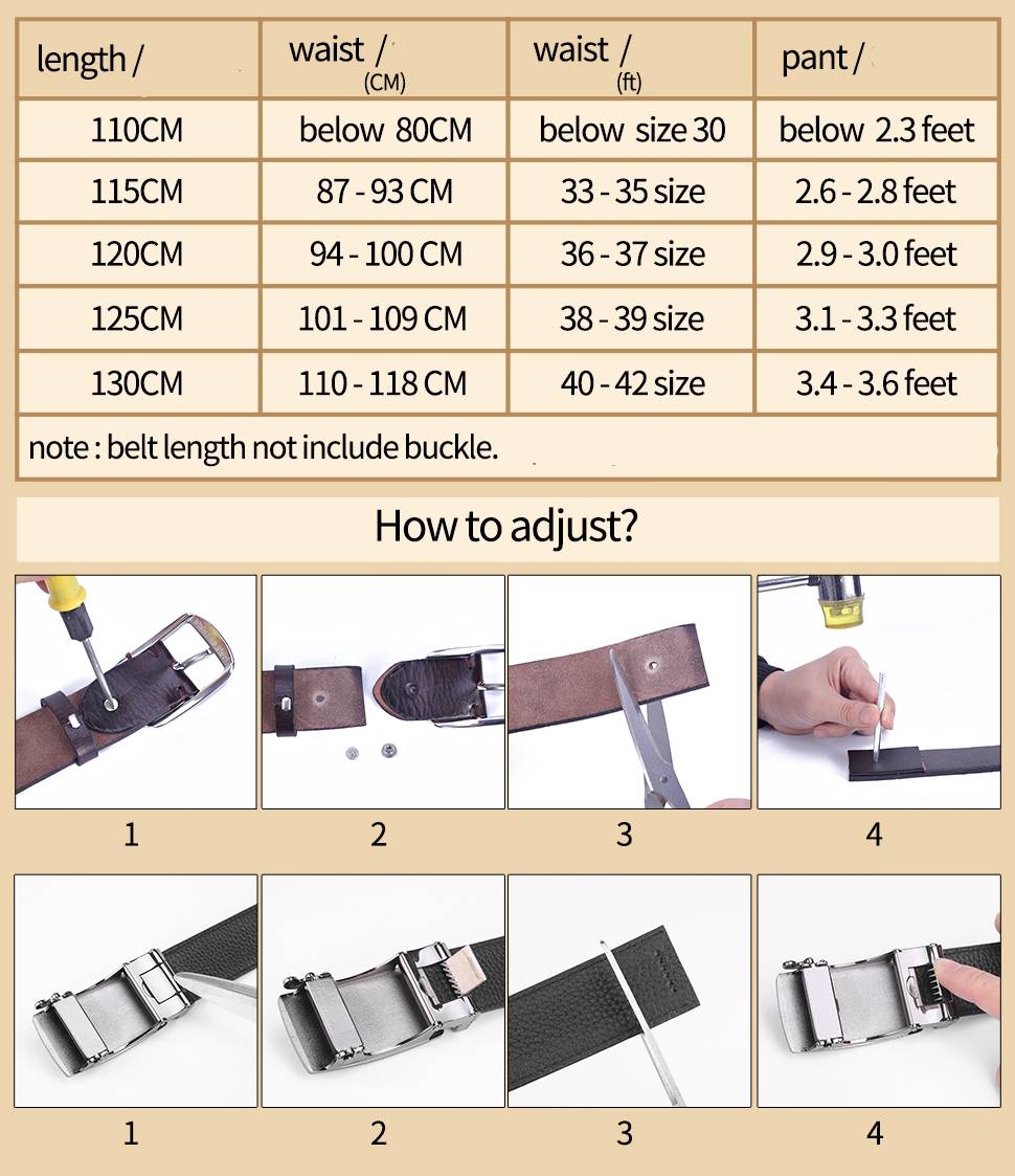 Mens Vintage Jeans Belts With Pin Buckle