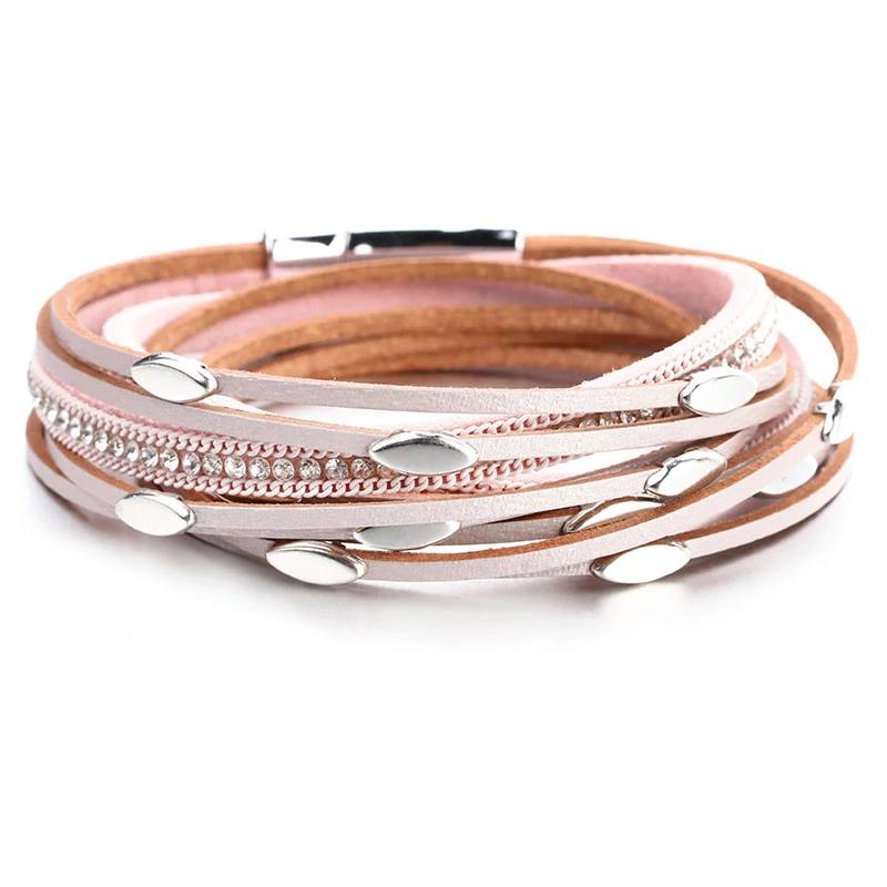 Boho Multilayer Leather Wrap Bracelets Bracelets & Bangles