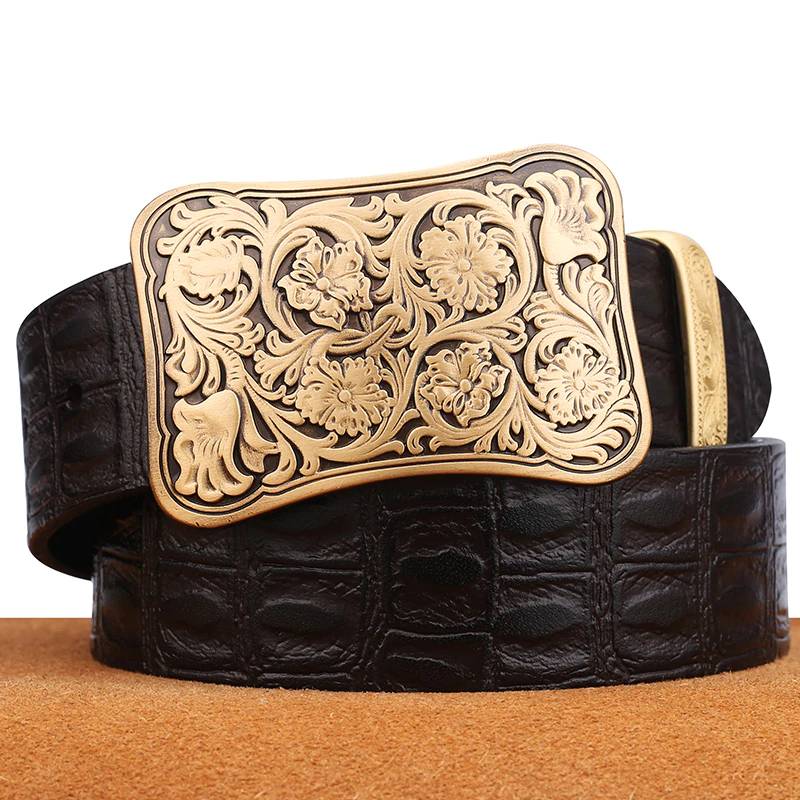 Mens Vintage Jeans Belts With Pin Buckle Mens Belts