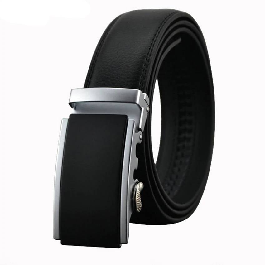 Men's Real Leather Ratchet Dress Belts | Jewelry Addicts