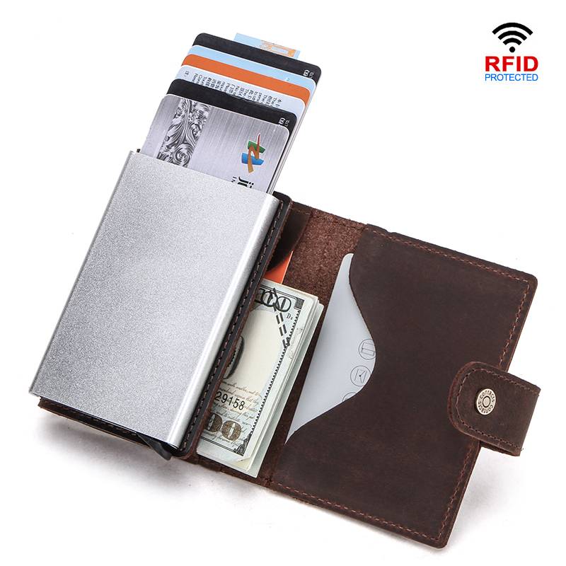 Leather RFID Wallet with Slim Pop-up Card Holder | Jewelry Addicts