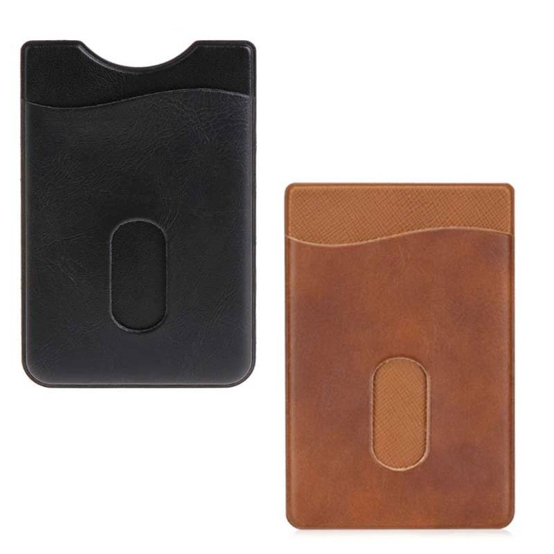 Leather Phone Wallet Sticker Wallets and Card Holders
