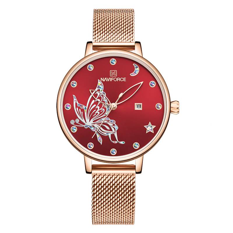 Unique Face Design Casual Dress Watches Naviforce Women's Watches