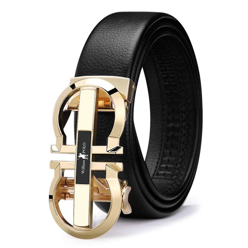 Mens Luxury Designer Full Grain Leather Belts | Jewelry Addicts