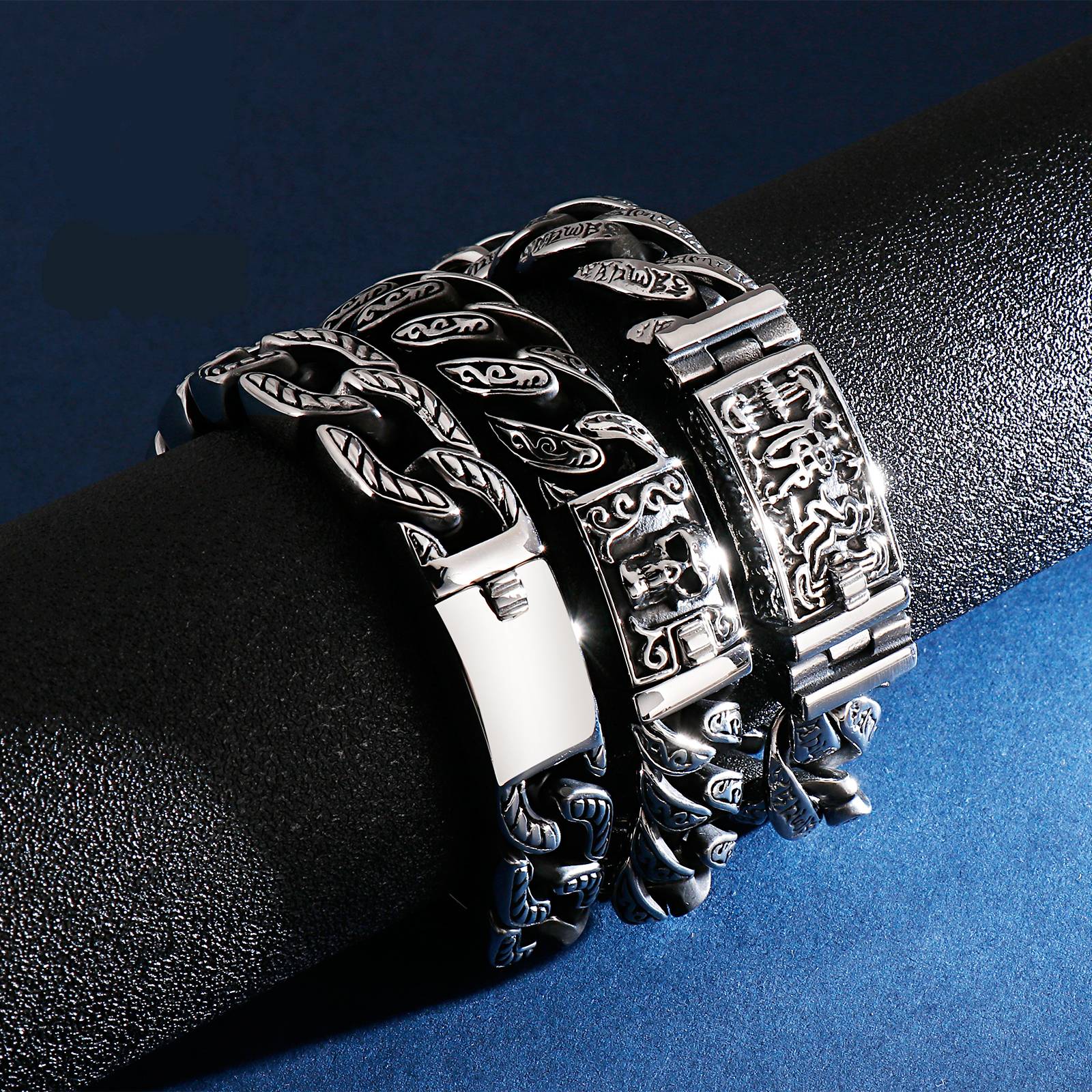 Men's Skull Bracelets Stainless Steel Men's Bracelets