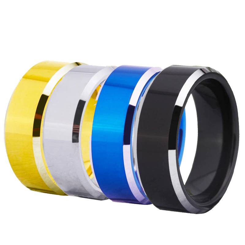 Custom Unisex Tungsten Wedding Bands Mens Rings