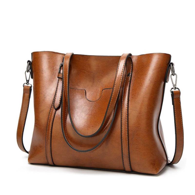 Women's Classic Leather Tote Bag | Jewelry Addicts