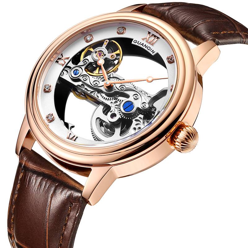 Guanqin Tourbillon Mechanical Watch Guanqin Men's Wrist Watches