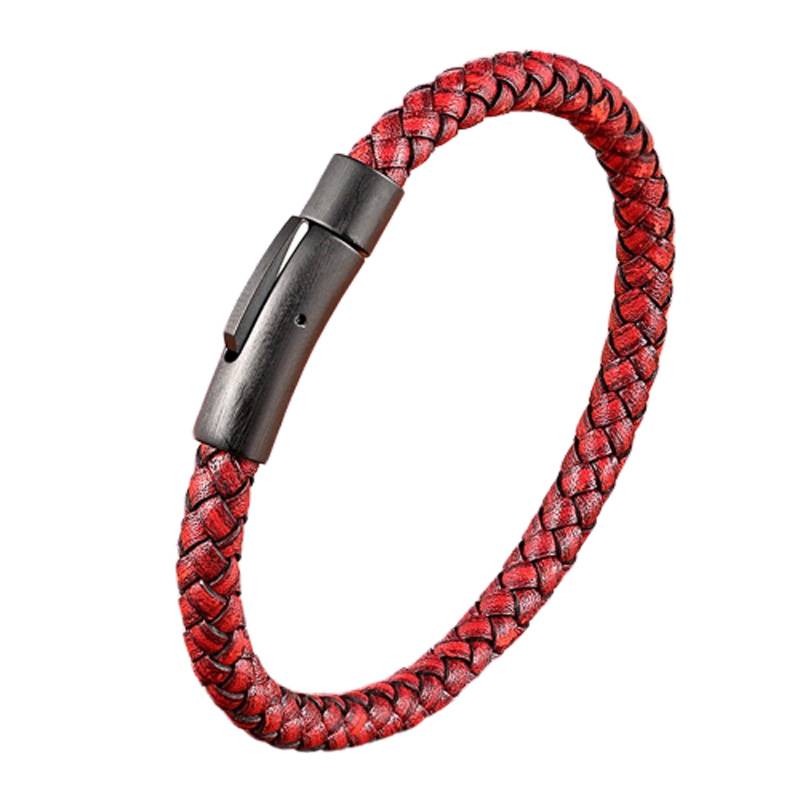 Mens Leather Braided Bracelets Men's Bracelets