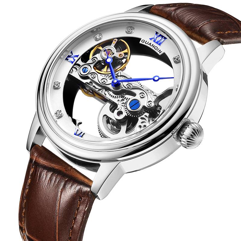 Guanqin Tourbillon Mechanical Watch Guanqin Men's Wrist Watches
