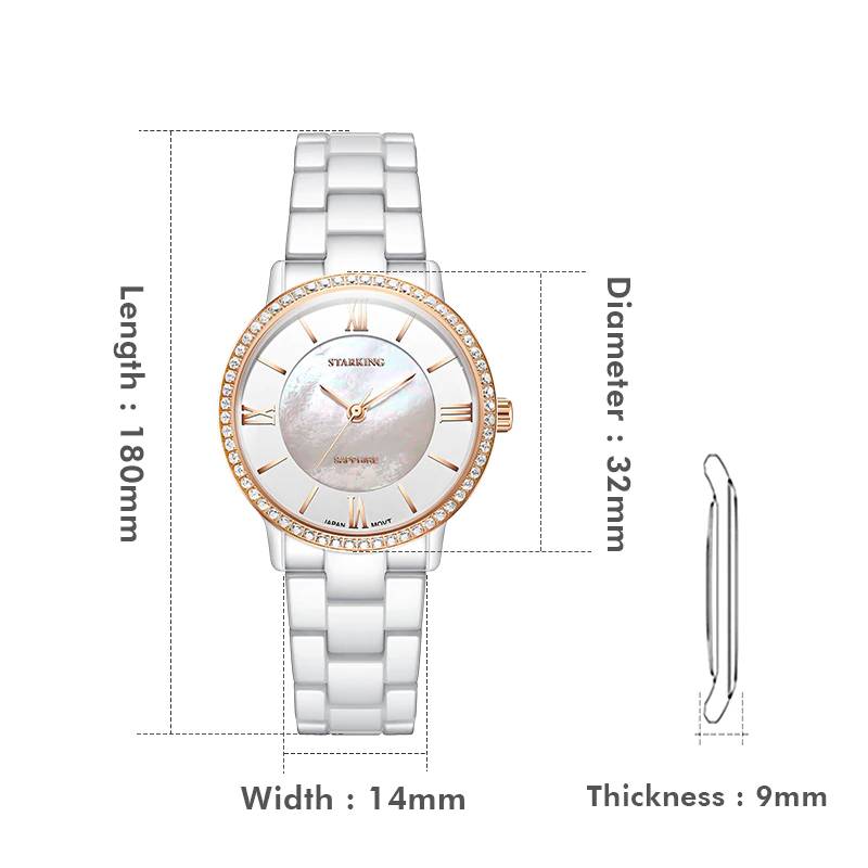 White Ceramic Diamond Ladies Watch Women's Watches
