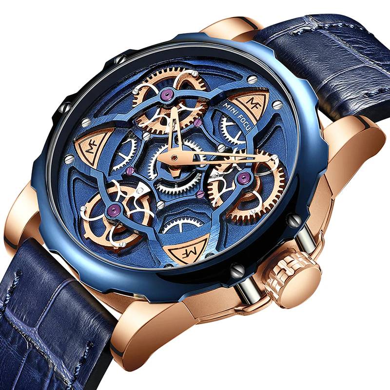 Mens Designer Watches With Leather Strap Men's Wrist Watches Mini Focus