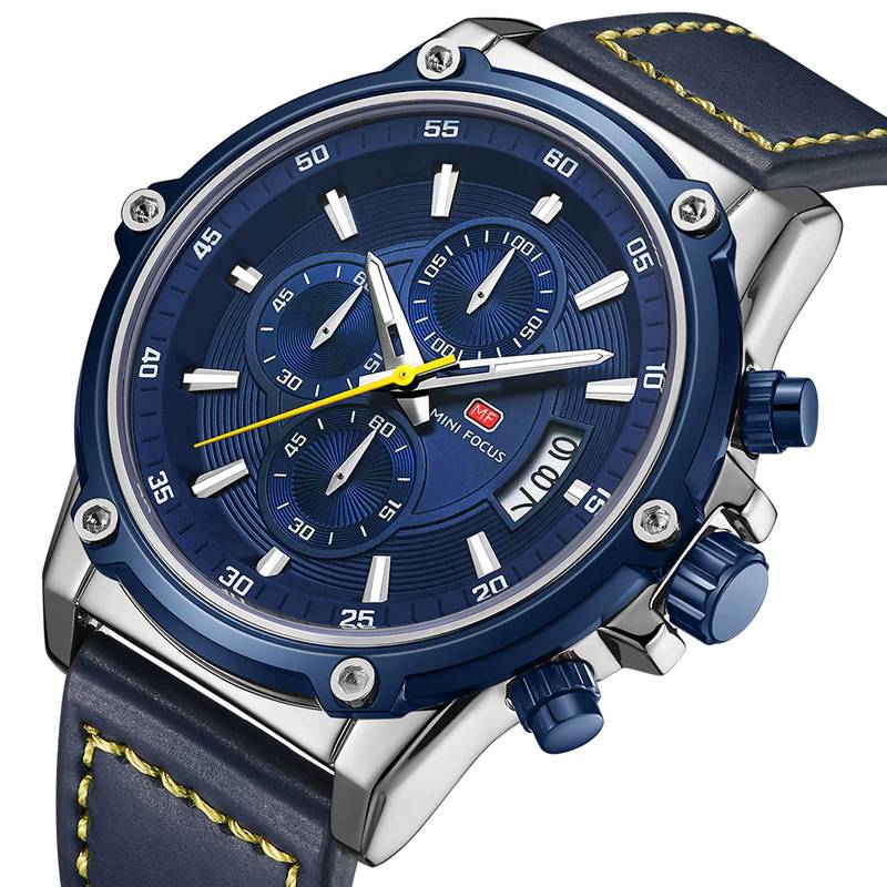 Classic Fashion Men's Watch With Chronograph Men's Wrist Watches Mini Focus