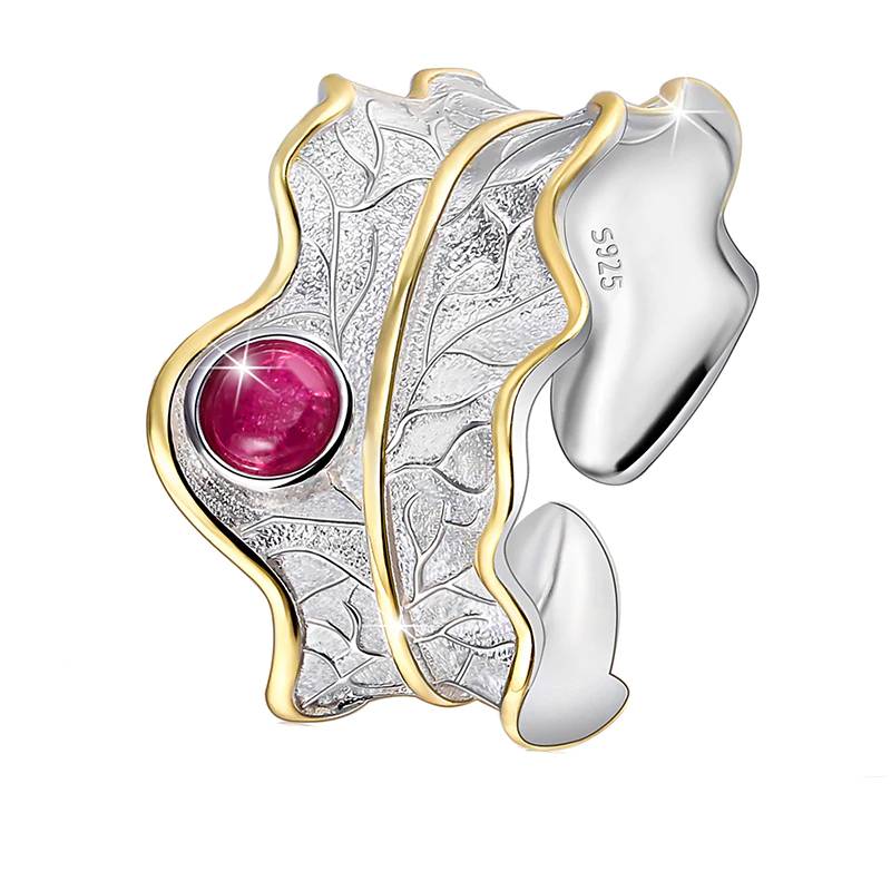 Resizable Lotus Shaped Boho Ring Women's Rings