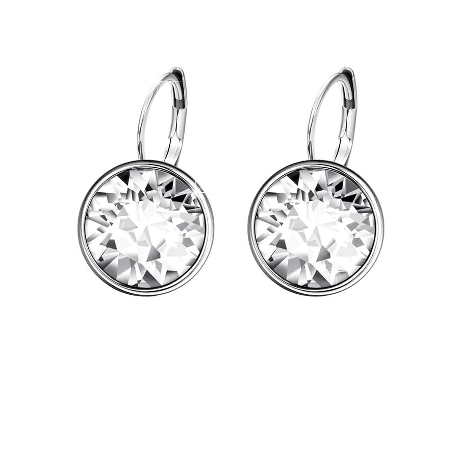 Swarovski Crystals Stud Earrings Rhodium Plated Women's Earrings