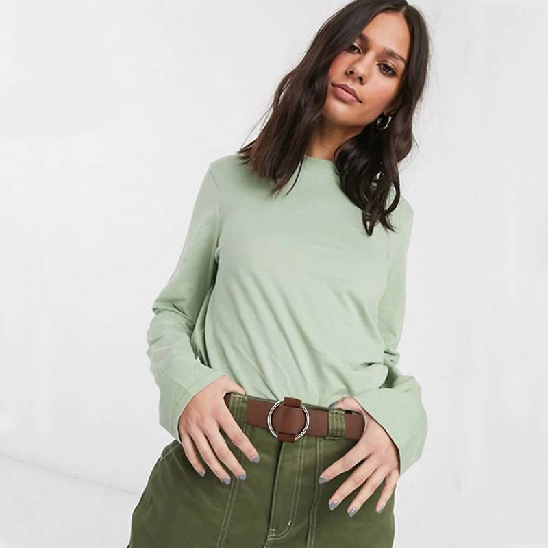 Belts For Women Fashion Round Buckle Belt Belts For Women
