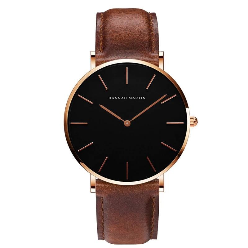 Hannah Martin Watch For Men With Leather Band | Jewelry Addicts