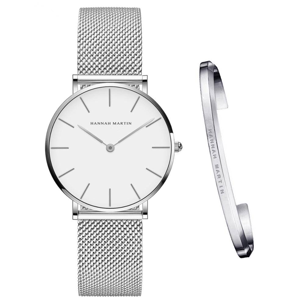 Women's Watch And Bracelet Set Steel Watch Hannah Martin Women's Watches