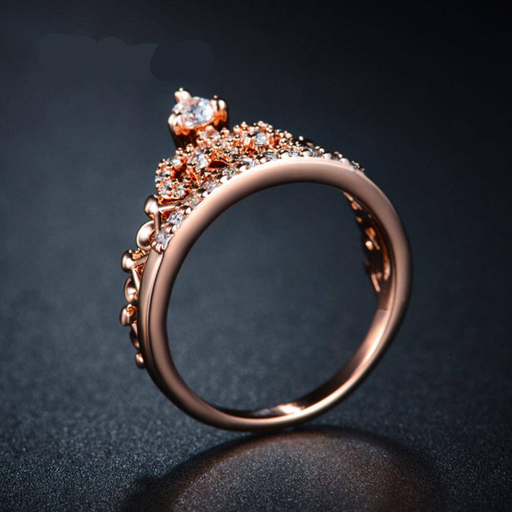 Cubic Zirconia Crown Rings for Women Women's Rings
