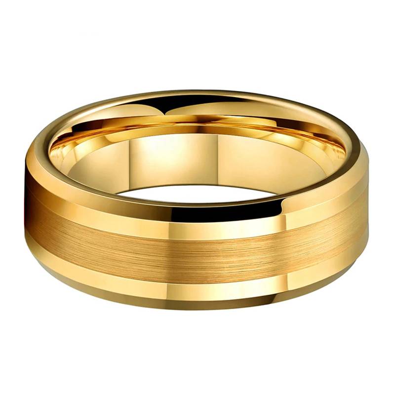Tungsten Carbide Wedding Ring Comfort Fit Mens Rings Women's Rings
