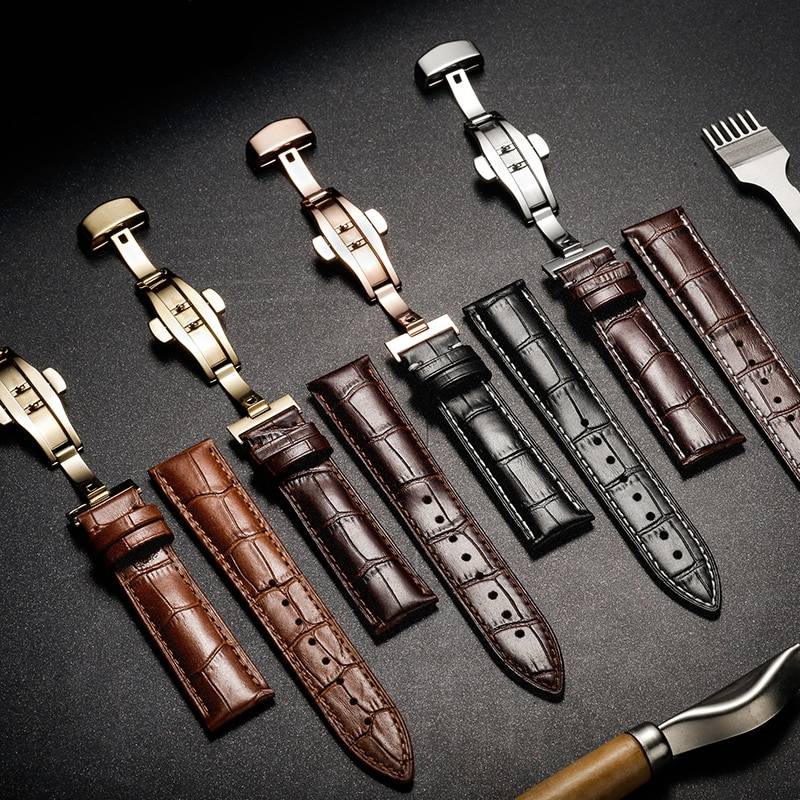 Leather Watch Bands Alligator Grain Straps Watch Straps and Bands
