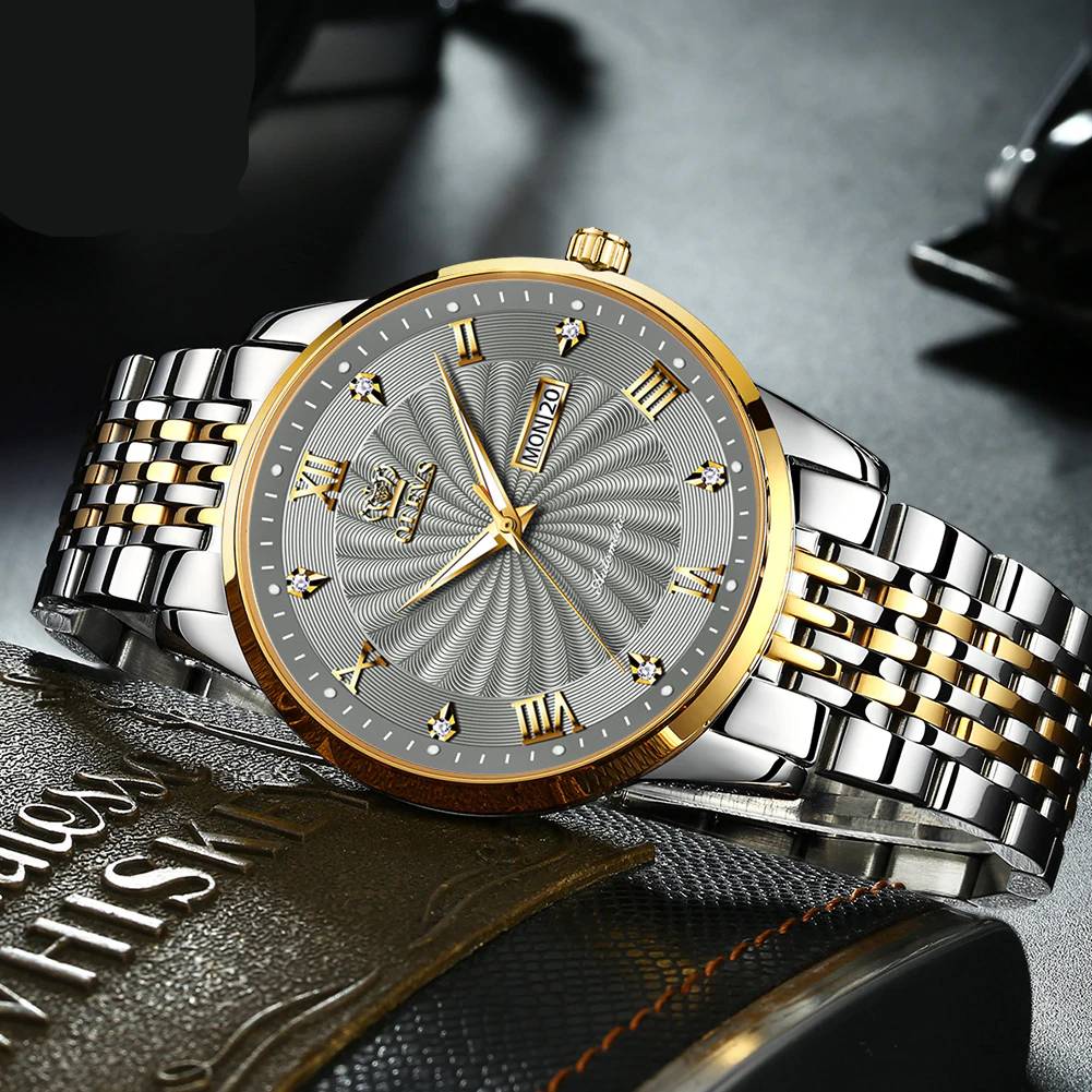 OLEVS Stainless Steel Luxury Automatic Watches Watches For Men