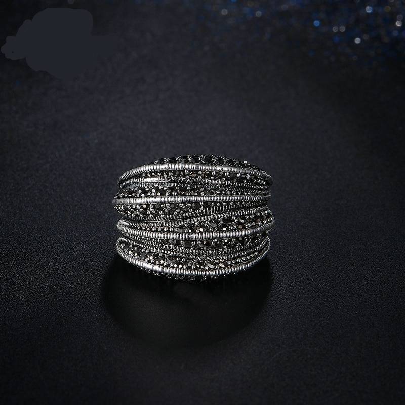 Marcasite Rings Pave Setting Bling Ring Fashion Women's Rings