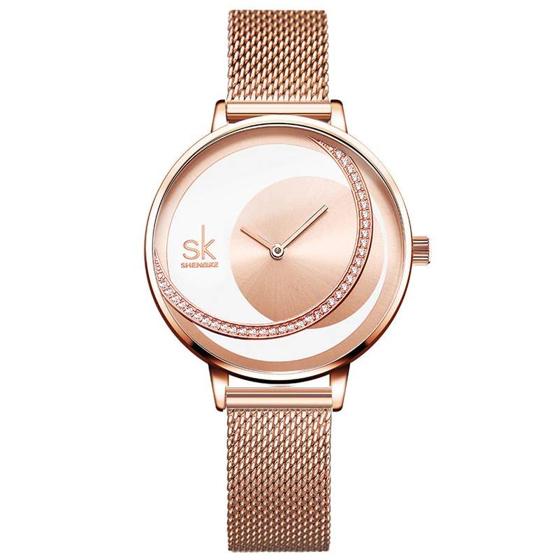 Crystal Watches For Ladies Shengke Designer Watch Women's Watches