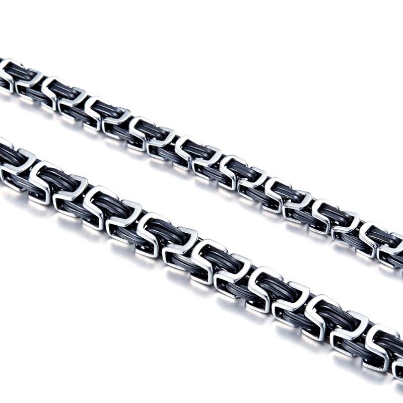 Byzantine Link Chain Necklace Jewelry For Men Men's Chains