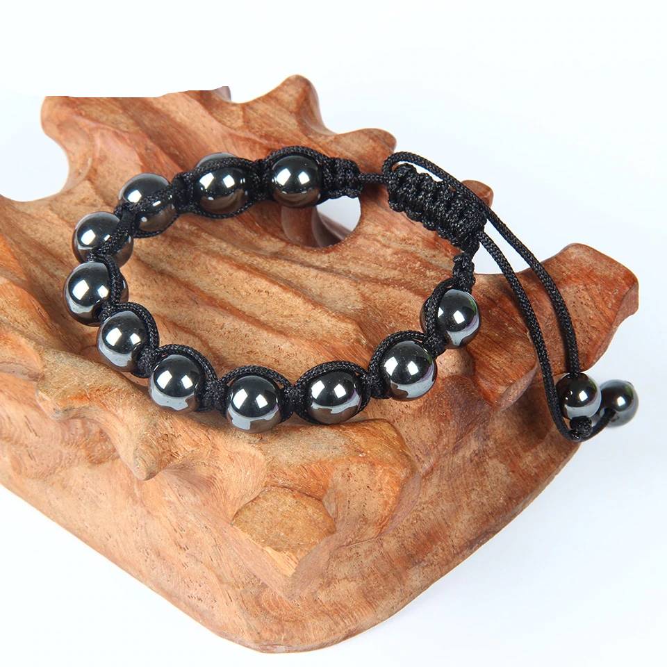 Tiger Eye Stone Hematite And Onyx Bracelet Men's Bracelets