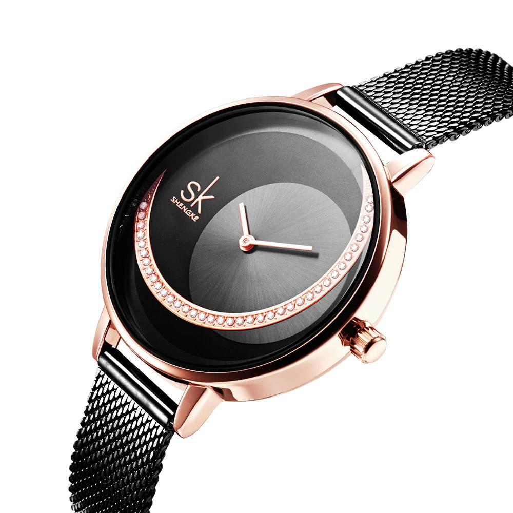 Crystal Watches For Ladies Shengke Designer Watch Women's Watches