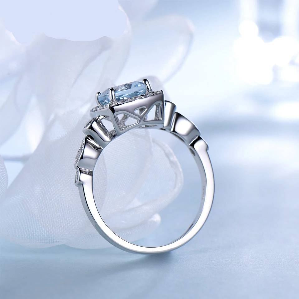 Blue Topaz Sterling Silver Rings for Women Women's Rings