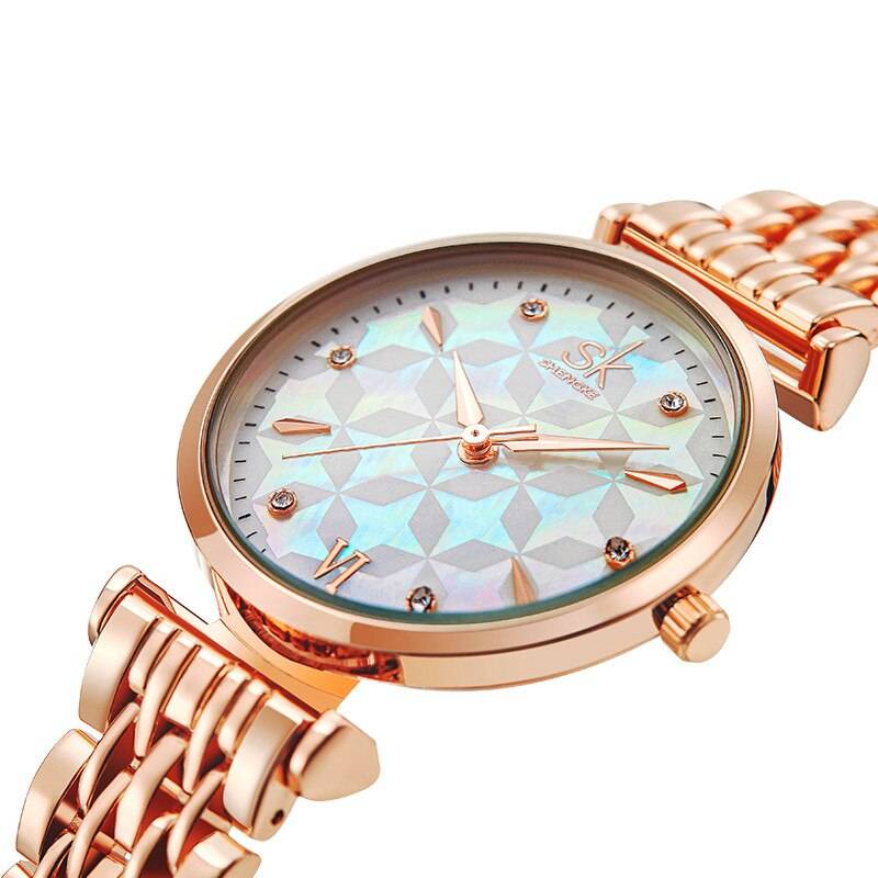 Retro Watches Rose Gold Watches For Women Shengke Watch