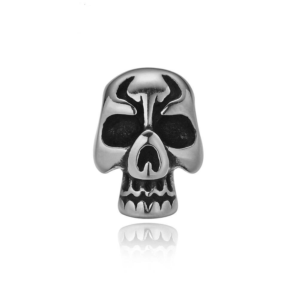 Handmade Beaded Bracelets Steel Skull Head Men's Bracelets