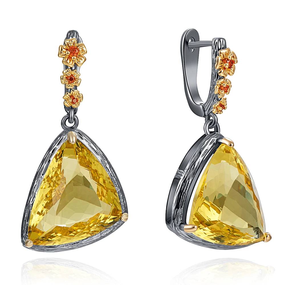 Big Dangle Earrings With Chic Exotic Zirconia Women's Earrings