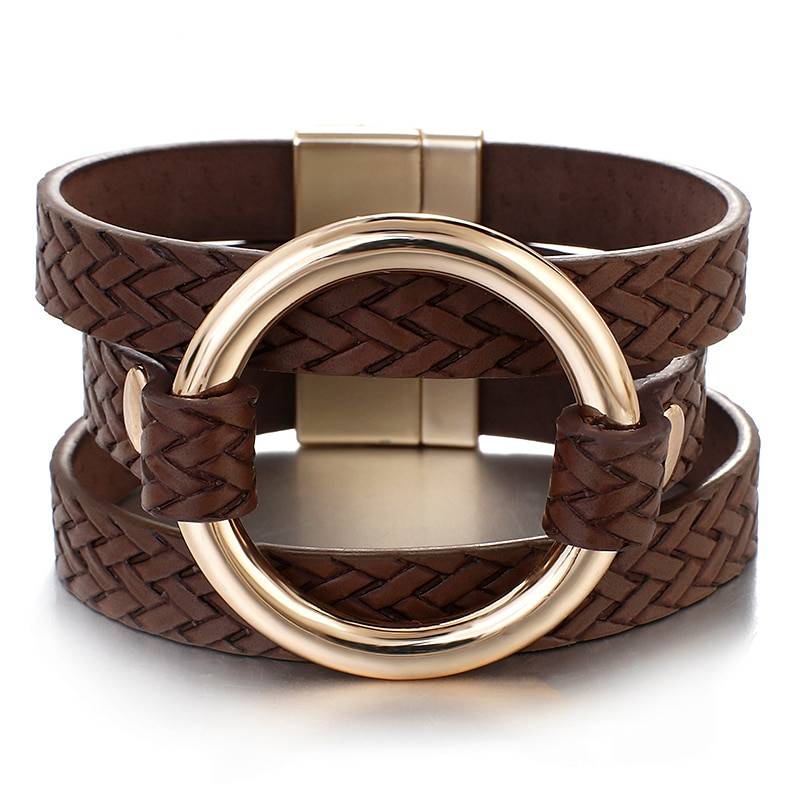 Braided Leather Bracelets Fashion Statement Jewelry Bracelets & Bangles