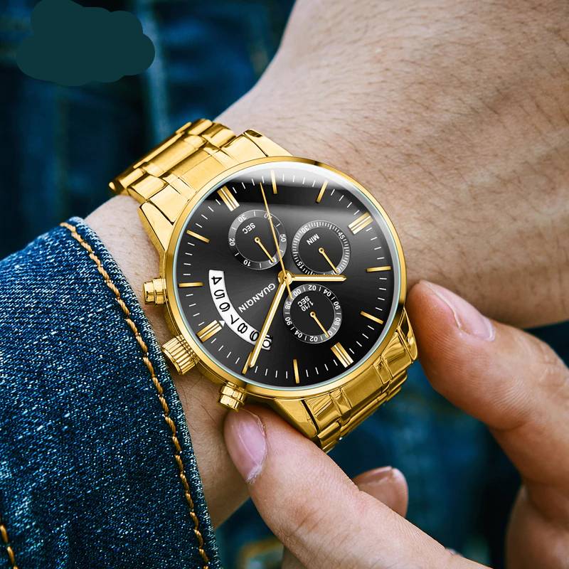 GUANQIN Watch Luxury Mens Fashion Wristwatch Guanqin
