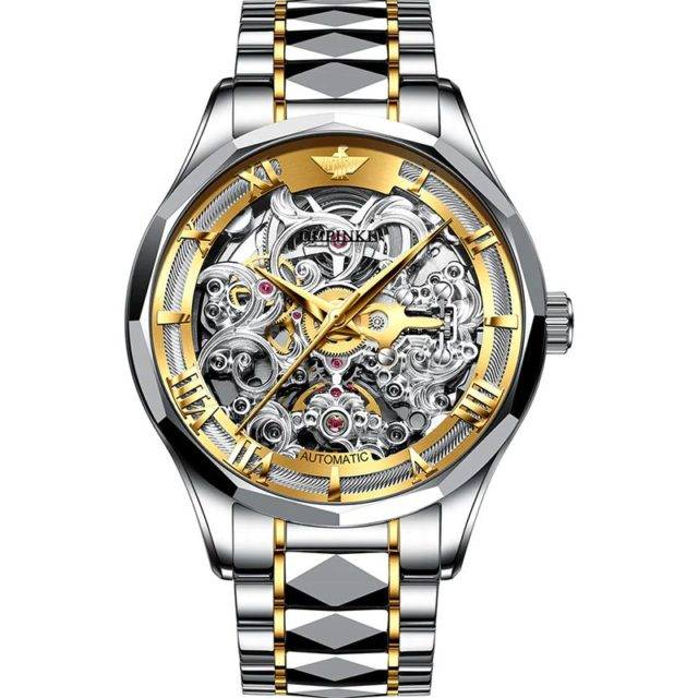 Luxury Tungsten Steel Skeleton Watches for Men | Jewelry Addicts