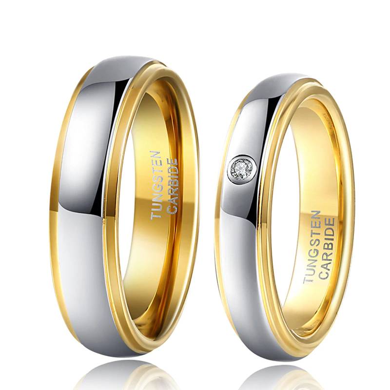 Tungsten Couple Wedding Engagement Rings Mens Rings Women's Rings